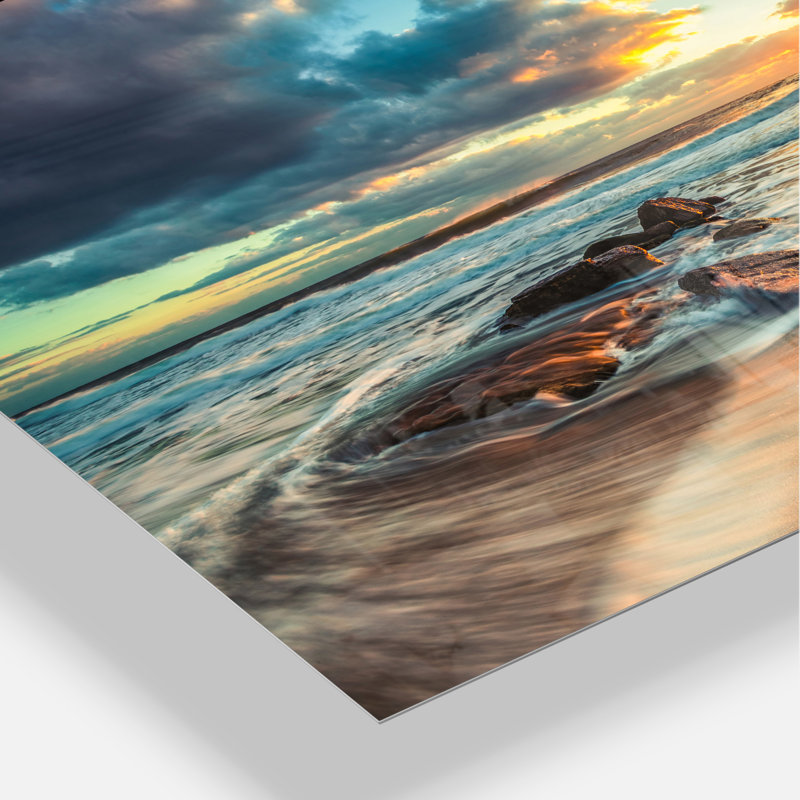 «Beautiful Cloudscape over the Sea», impression, Métal métal, H 34 po x l 44 po