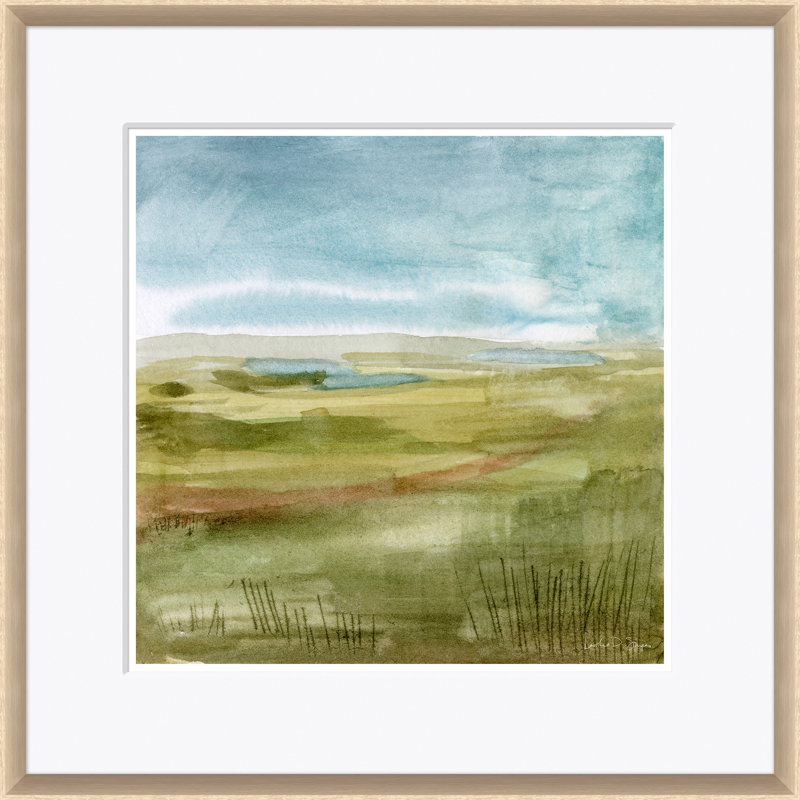 Pea Island Marsh III Print by Leslie Snipes