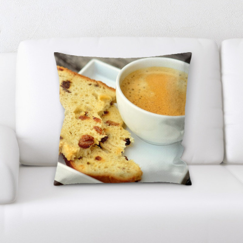 Coussin décoratif café