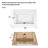 28" X 19" White Rectangular Single Vanity Top With 1 Faucet Hole And Overflow(Sink Only)