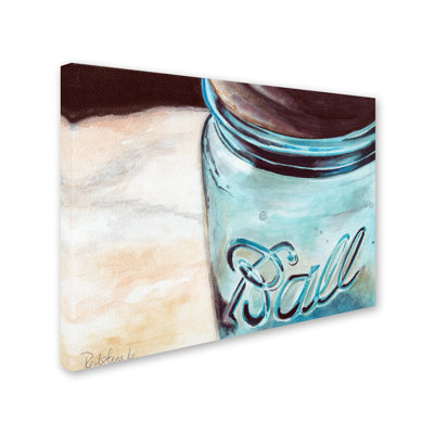 Ball Jar Painting Print on Wrapped Canvas