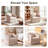 360-Degree Swivel Upholstered Armchair with Accent Pillow-367928017