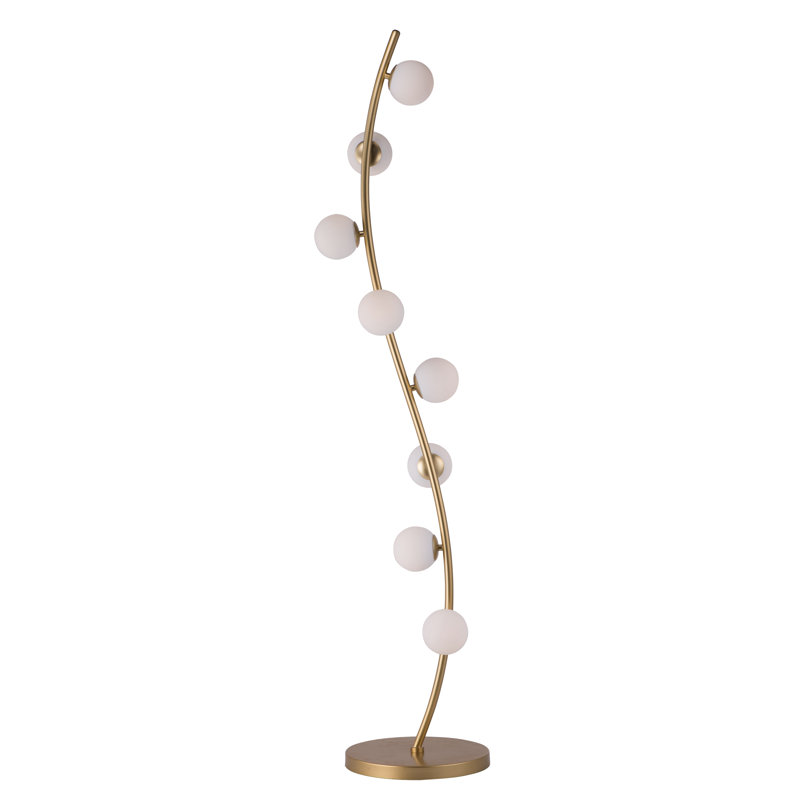 Raunds 64.25'' Metallic Gold LED Novelty Floor Lamp