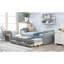Lit de jour avec couchette et tiroirs, taille simple-1790190589