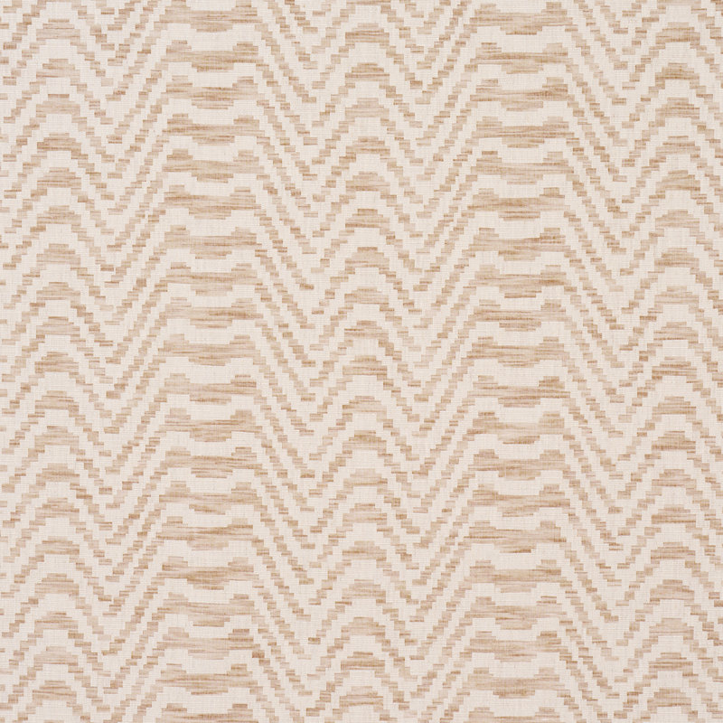 Stepped Chevron Fabric, Tan