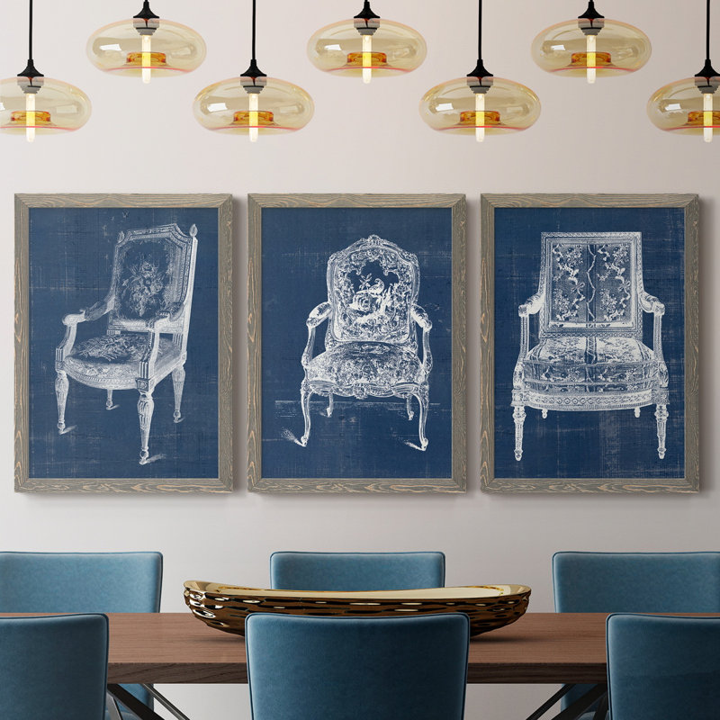 Garden Structures I - Ensemble de 2 peintures sur toile encadrées, H 31,5 po x l 47 po x P 1,5 po, Toile avec cadre gris