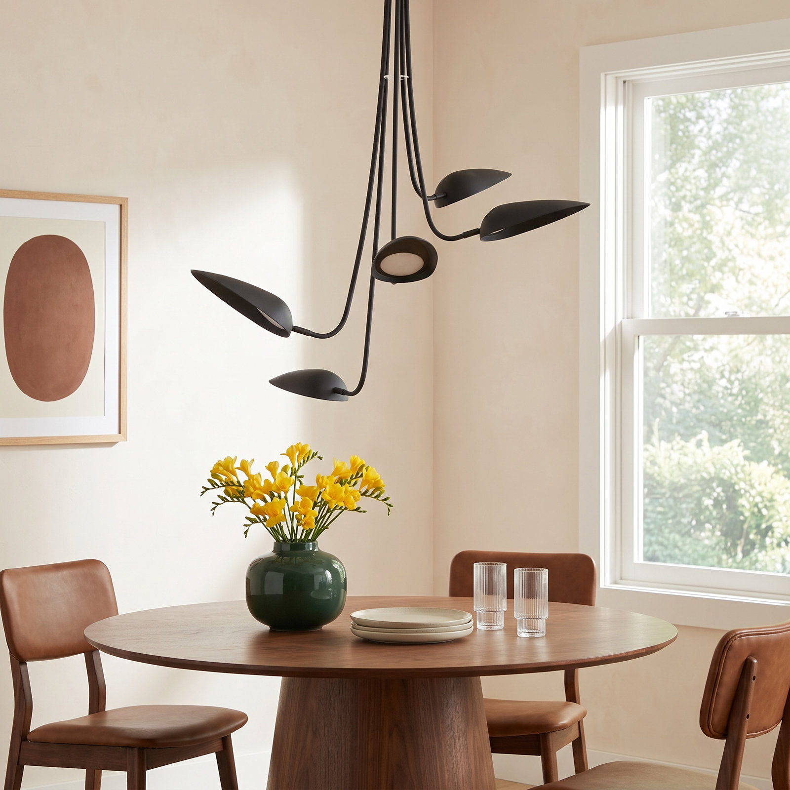 Inge 5 Light Dimmable LED Plug-in Pendant