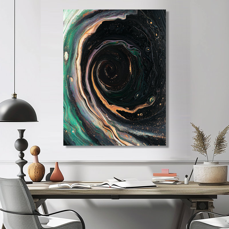 Shimmering Reverie of Space Vortex - Astronomie, décoration murale en métal, impression sur métal