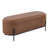 Aelia Leather Bench With Metal Legs-1216392959