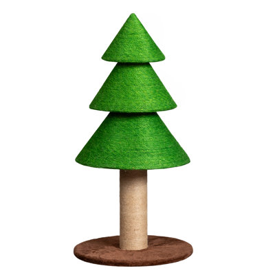 31.5In Christmas Tree Scratcher Cat Scratching Post