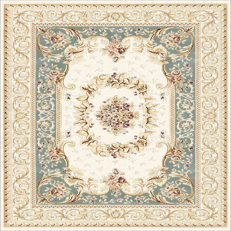 Luxurious Woven Area Rug, 5.9 x 9.2 ft, 100% Polyester, Antibacterial | Non-Slip PVC Felt Dot Underside, 0.3 in Pile Height | Machine Washable, 3D Digital Print, Perfect for Living Room & Bedroom Décor