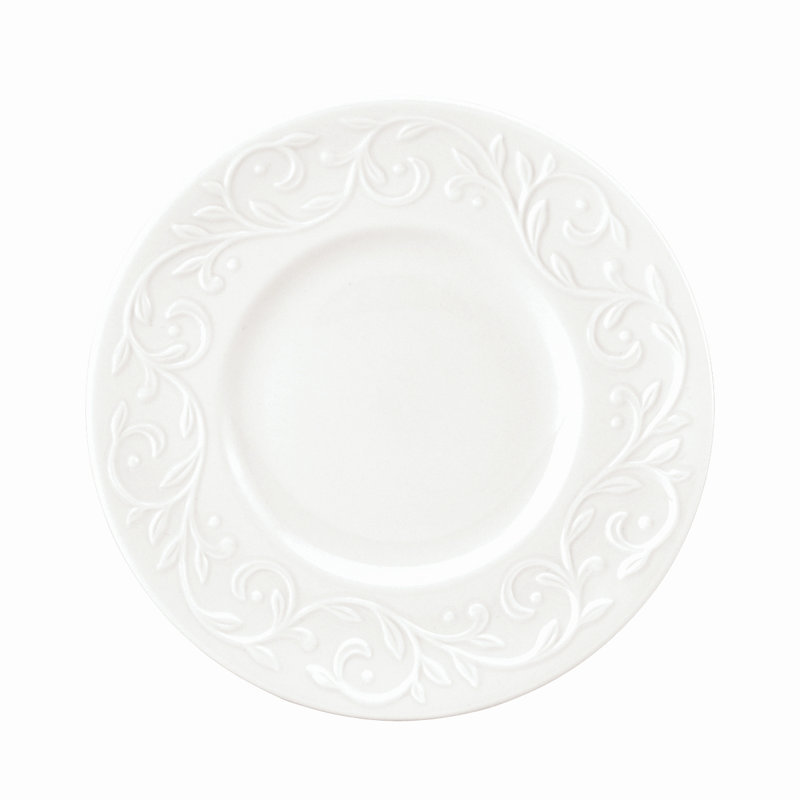 Lenox Opal Innocence Carved 7.25" Dessert Plate