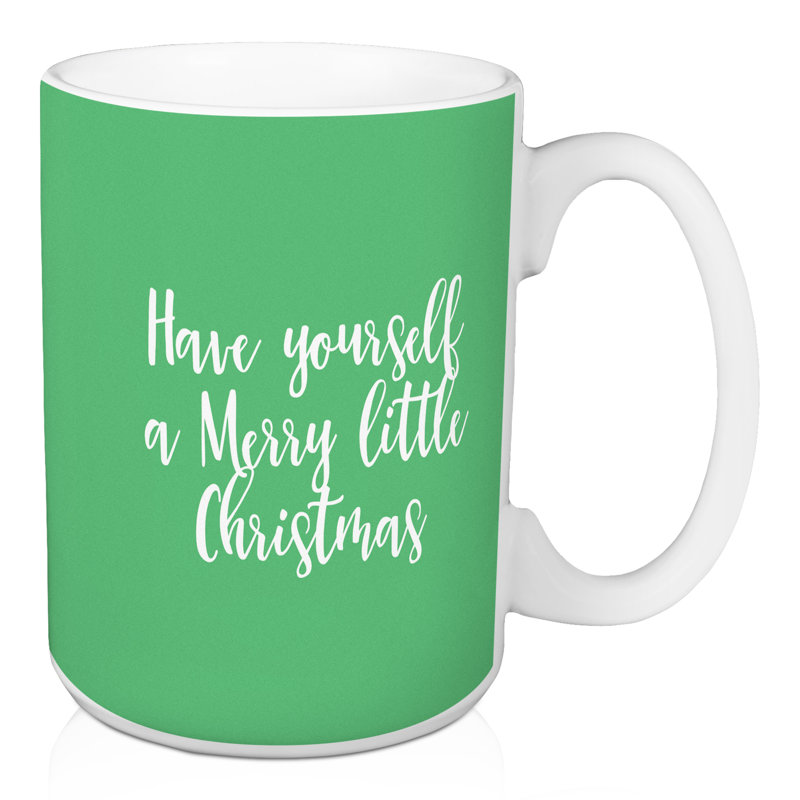 Tasse à café joyeux little christmas Haggerty, Vert clair