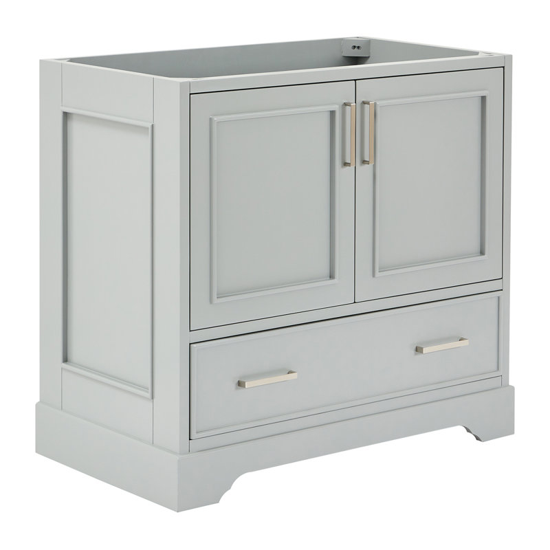 Stafford 36.75'' W Single Bathroom Vanity Base, Gray