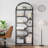 Bookshelf 6 Tier Arched Bookcase 81.7In Tall Display Racks Geometric Open Storage Shelf-106885644