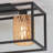 Flush Mount Ceiling Fixture Hand-Woven Rattan Farmhouse Style-860403991