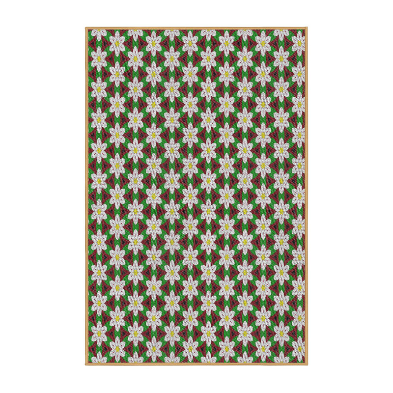 Floral Indoor Rug, Rectangle 5' x 7'