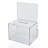 Clear Extra Large Lottery Box with Pocket, Lock and Keys