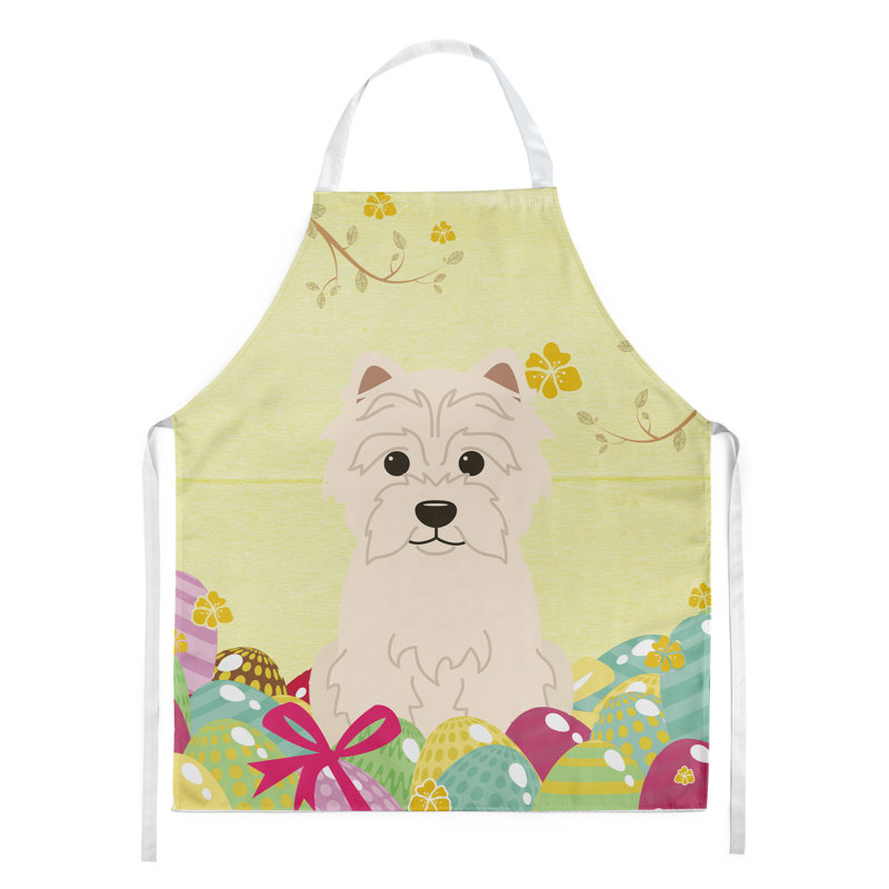Tablier œufs de pâques, Jaune / crème, Westie