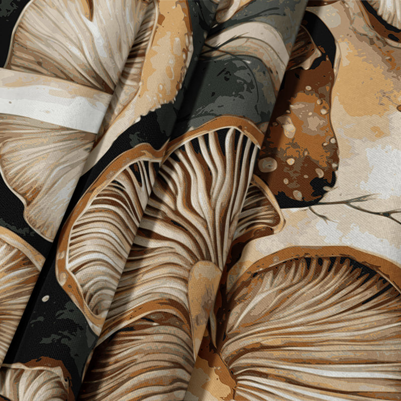 Tapisserie murale légumes légumes Shiitake, 51 po x 60 po