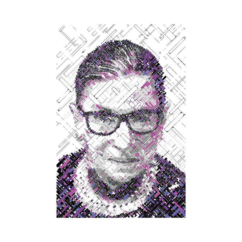 RBG 1 Piece Wrapped Canvas Wall Art, 152.5 cm H x 101.5 cm W