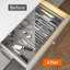 Rangement de tiroir Silverware, plateau à ustensiles extensible pour la cuisine, porte-couverts et couverts sans BPA, rangement en plastique réglable pour cuillères, couteaux, fourchettes, paquet de 2-800049353