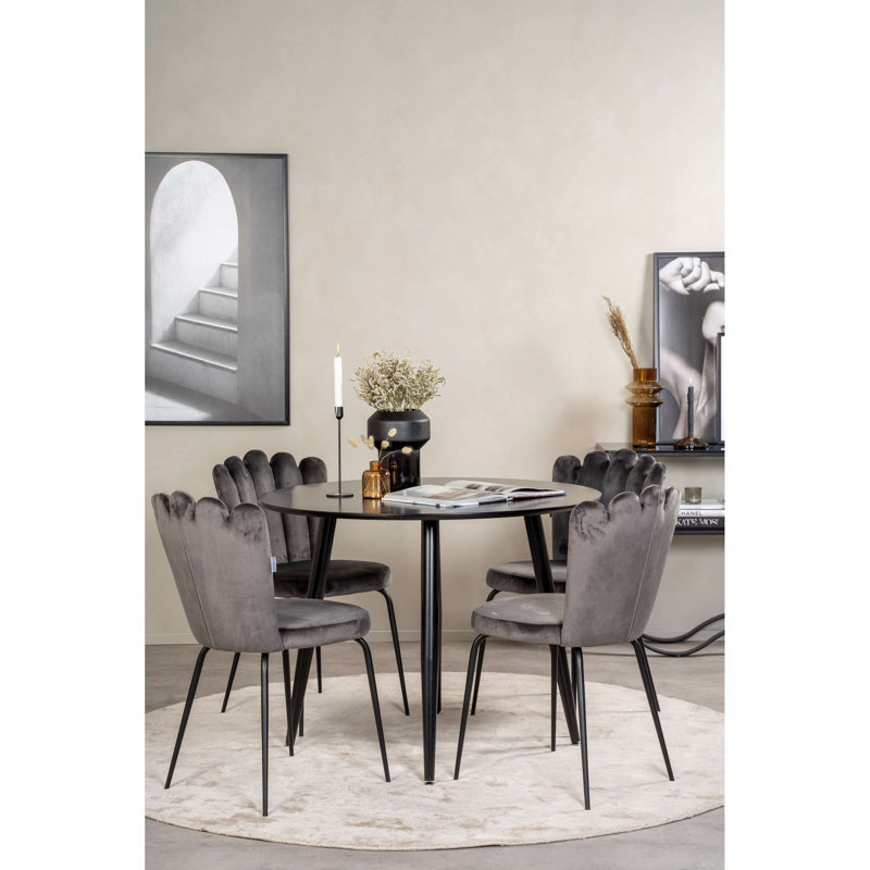 Easmor 4 - Person Dining Set, Grey