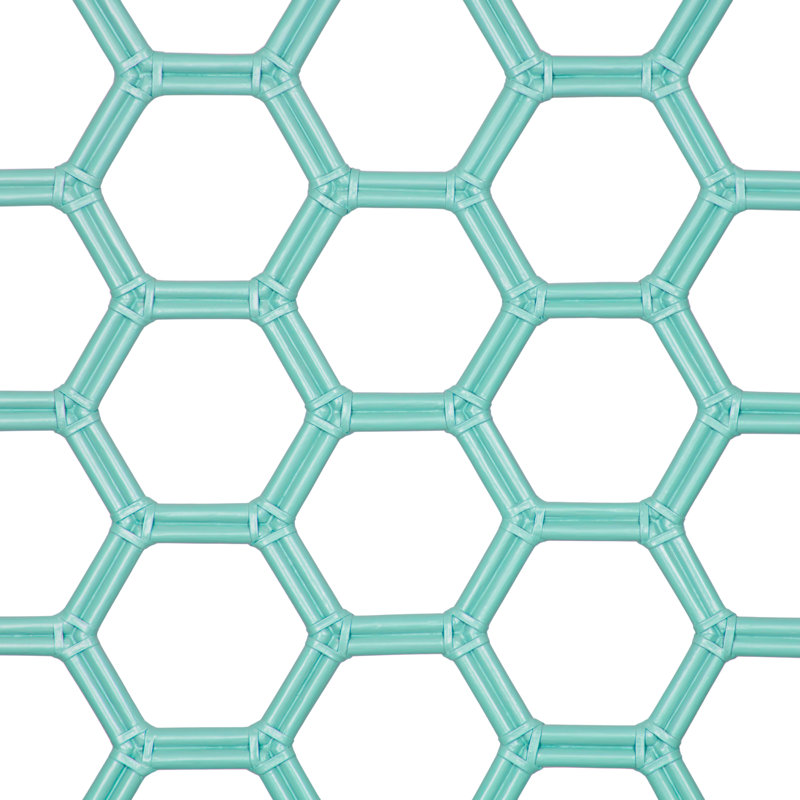 Lit standard Honeycomb, Grand, Turquoise
