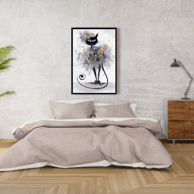 " Cartoon Black Cat "