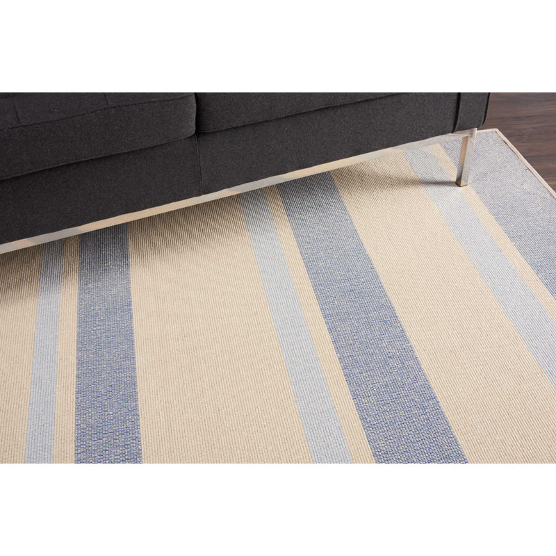 Striped Indoor Rug, Rectangle 4' x 6'
