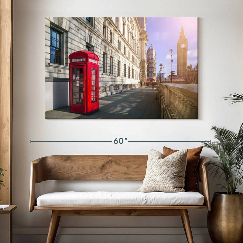 Cabine téléphonique Sireci London, H 34 po x l 51 po