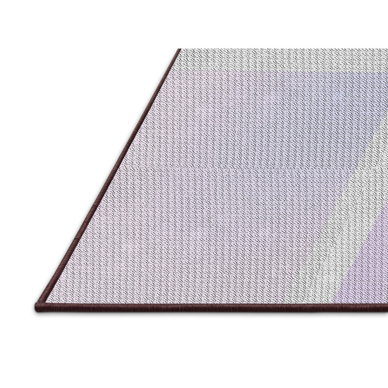 Tapis de zone mauve à motifs Hoelscher, Rectangle 5 pi x 7 pi