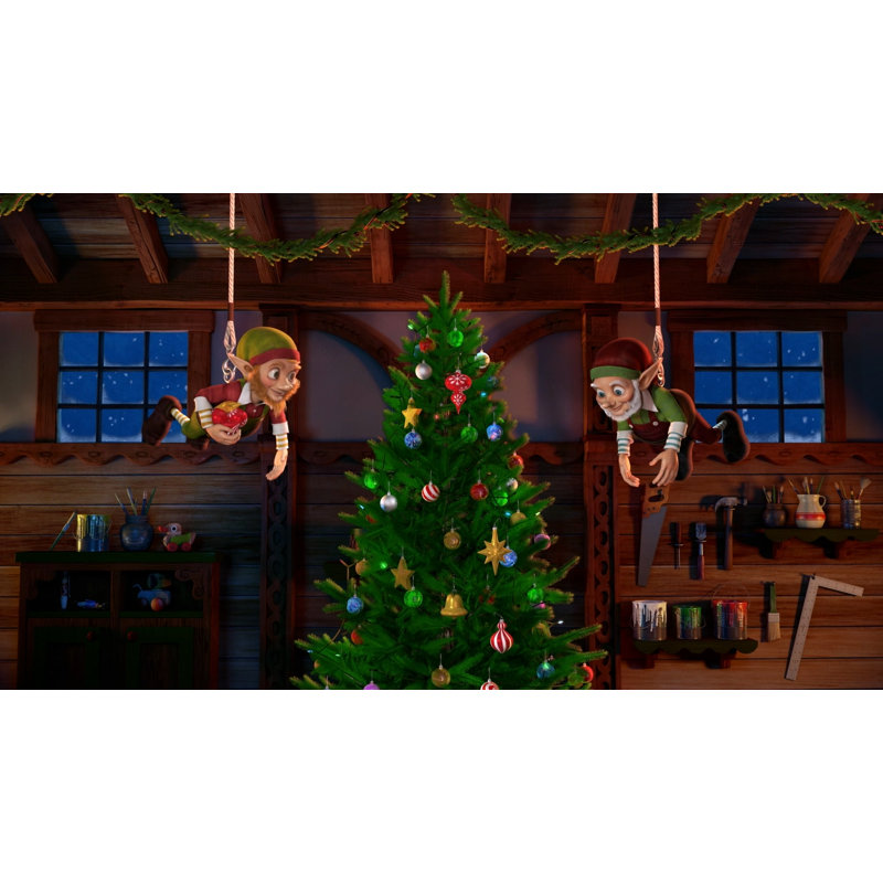 Christmas Digital Kit Includes 7 AtmosFX Video Effects for Christmas & 48” x 72” Projection Screen