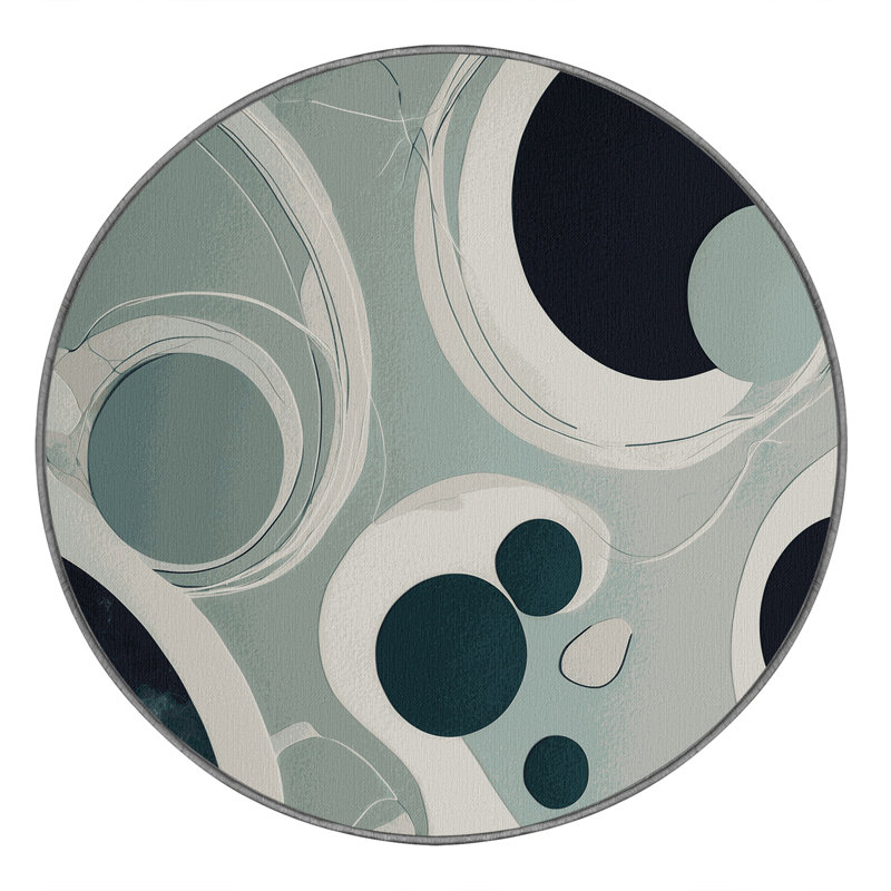 Luminous Cluster Rug, Round 8'