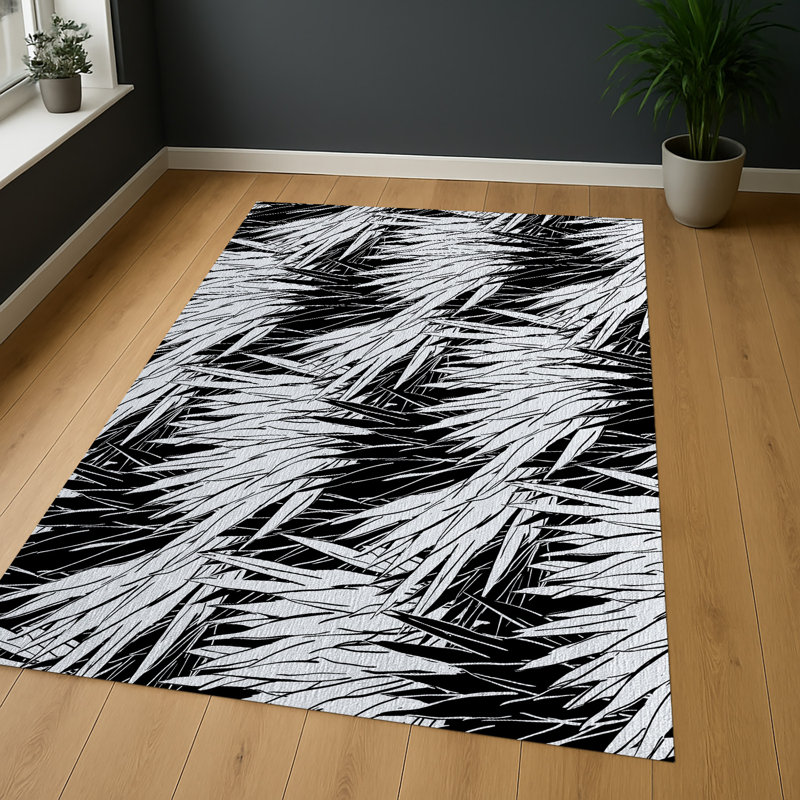 Geometric Area Rug, Runner 70 x 140 cm