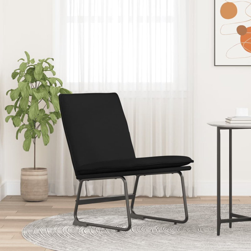 Klaudija Upholstered Accent Chair, Black