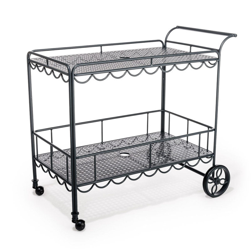 Al Fresco Bar Cart, Vintage Black