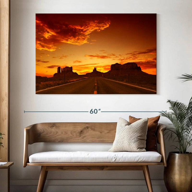 Mehar Road Sunset, 34" H x 51" W