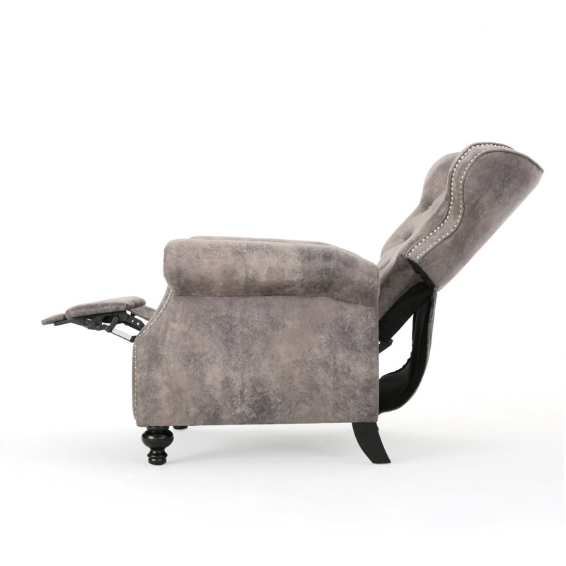 Fauteuil inclinable décoratif avec accoudoirs roulés, profitez du confort cocooning