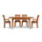 Sarah 4 - Person Solid Wood Top Four Leg Dining Set-16848865-39921210-37101030