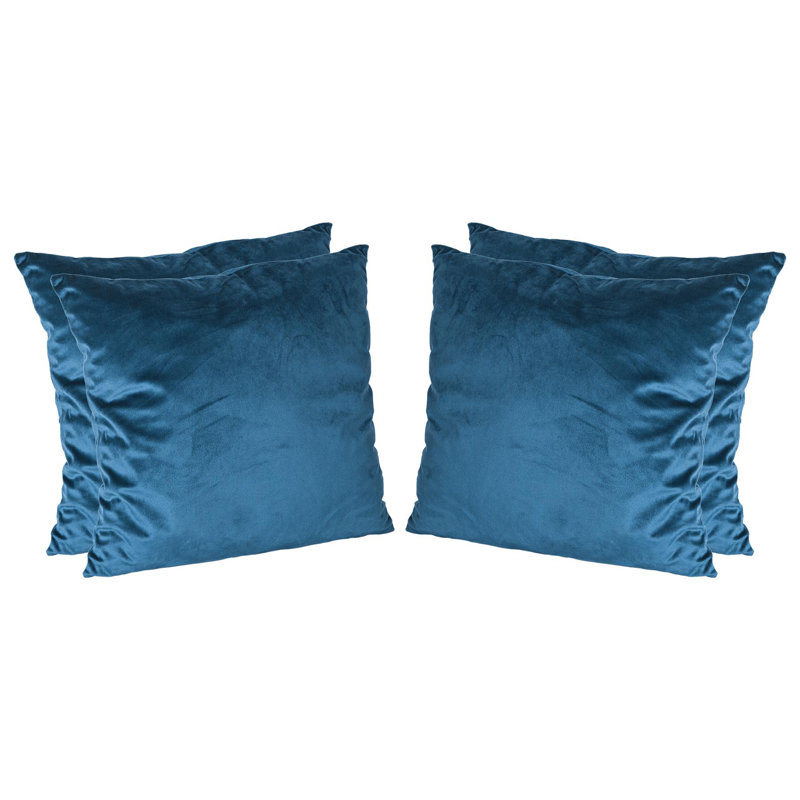 Square Scatter Cushion with Filling, Blue