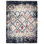 Tapis géométrique bleu / ivoire / rouge Stigall-1199532293