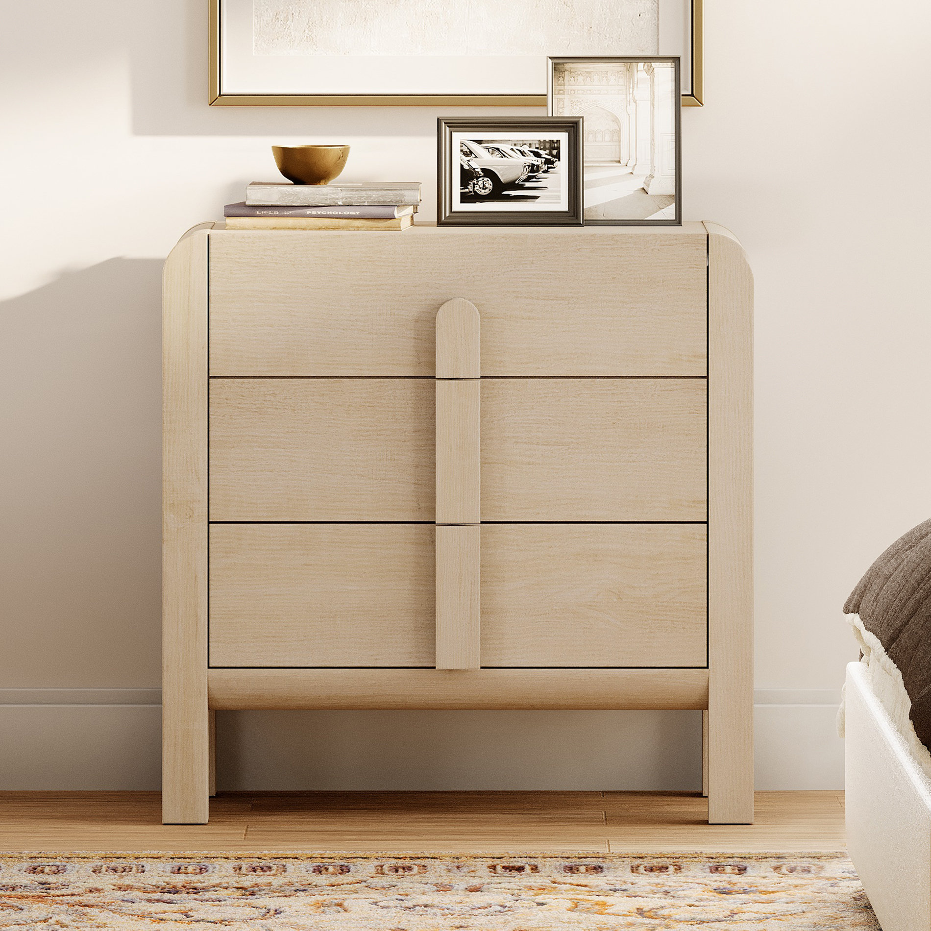 Ebern Designs Wooden Baby Dresser With Drawers, Kids Dressers