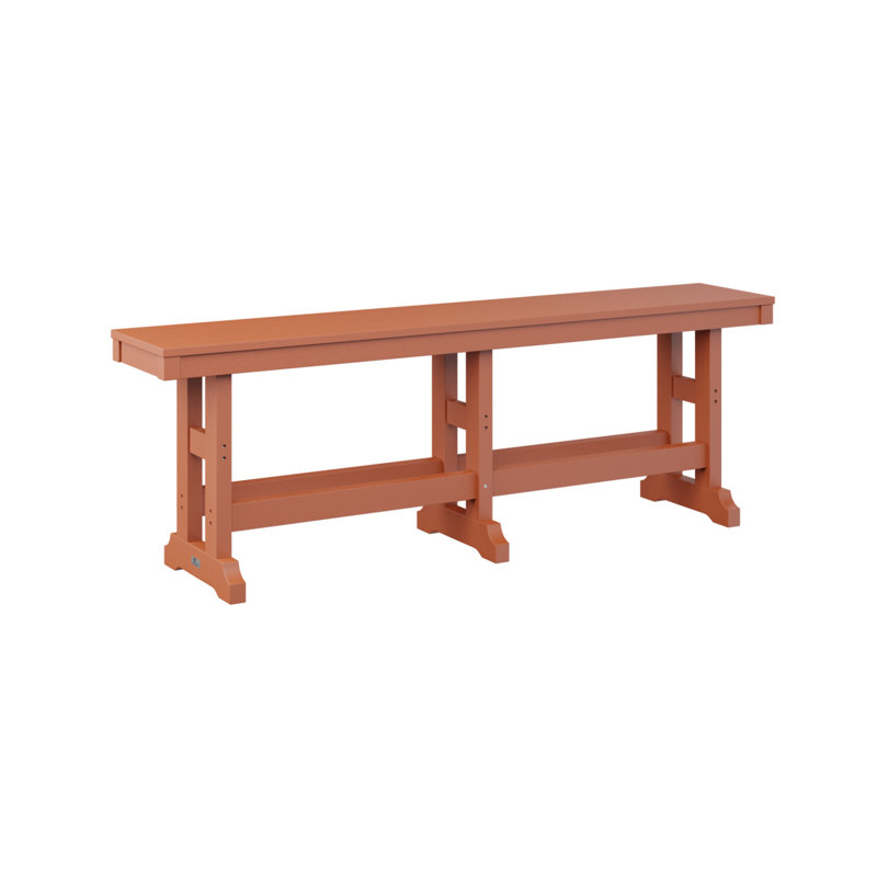 Banc de jardin berlinois 66 po Berlin, H 23 po x l 66 po x P 12,5 po, Orange mangue