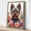 Terrier in Bloom Botanical - Wrapped Canvas-88267456-88267464
