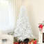 Arbre de Noël artificiel de 9 pi de hauteur, arbre de Noël non éclairé avec 2132 branches, ouverture automatique, base en acier, décoration des Fêtes pour bureau personnel, blanc-736240903
