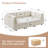 Chenille Upholstered Sectional Sofa Couch With Ottoman-120142584