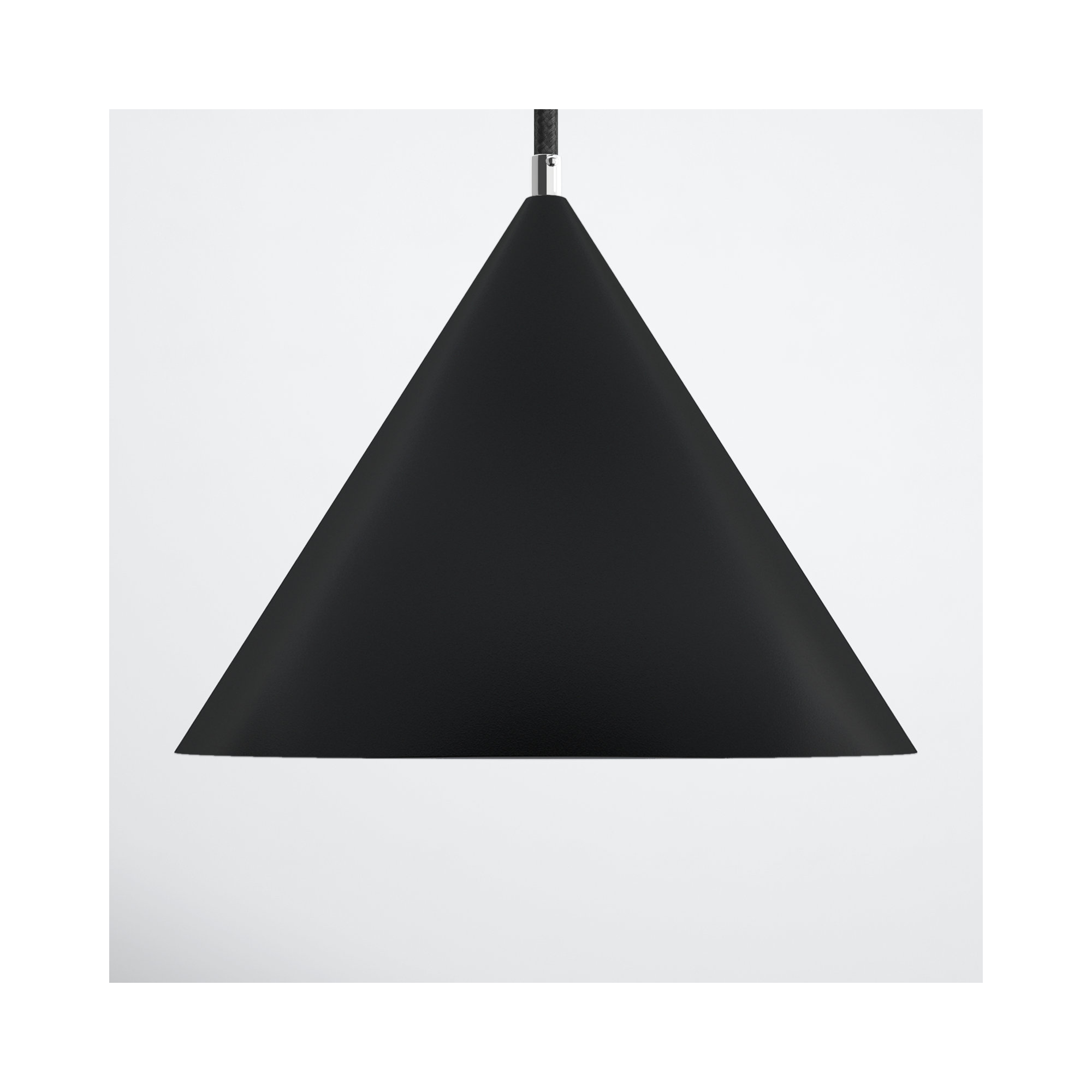Johnston Single Light Metal Dimmable LED Pendant, Black, 7.25" H x 9.5" W x 9.5" D