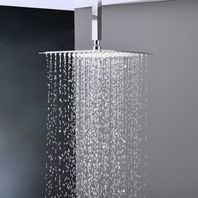 Pomme de douche de salle de bain de luxe pour salle de bain - Fixation murale avec robinet et garniture de soupape