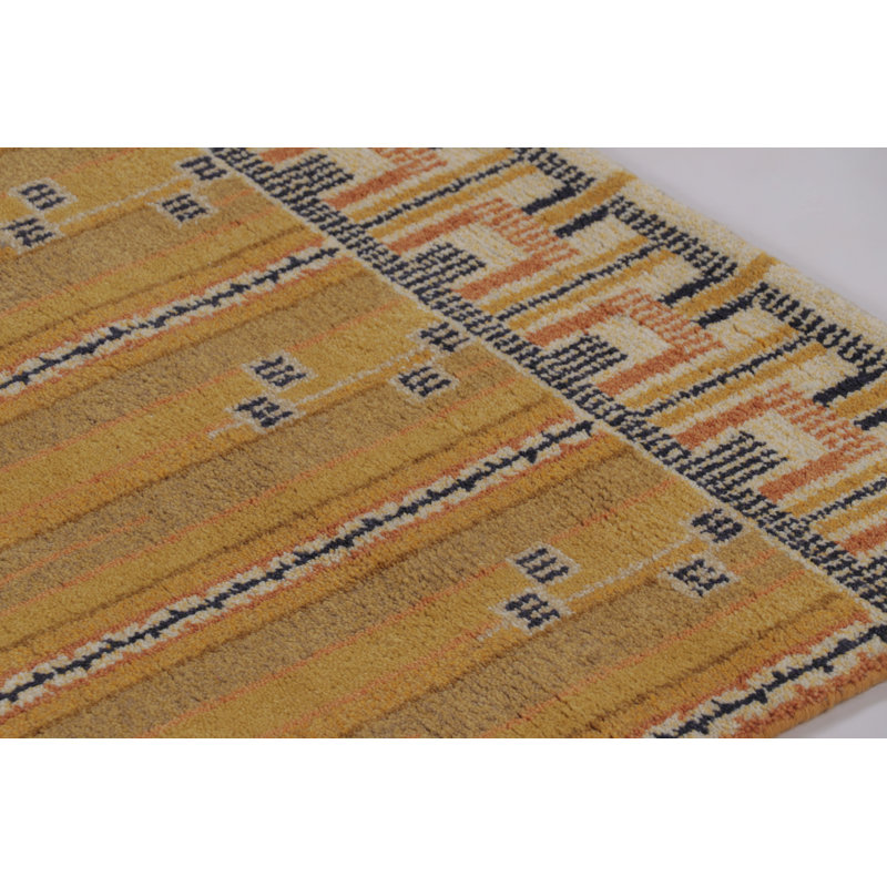 Scandinavian One-of-a-Kind 6'1X9'2 Hand Knotted Area Rug